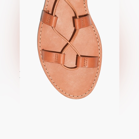MADEWELL The Boardwalk Lace-Up Sandals in Tan Brown. Size 7. NWOT. - Picture 2 of 8